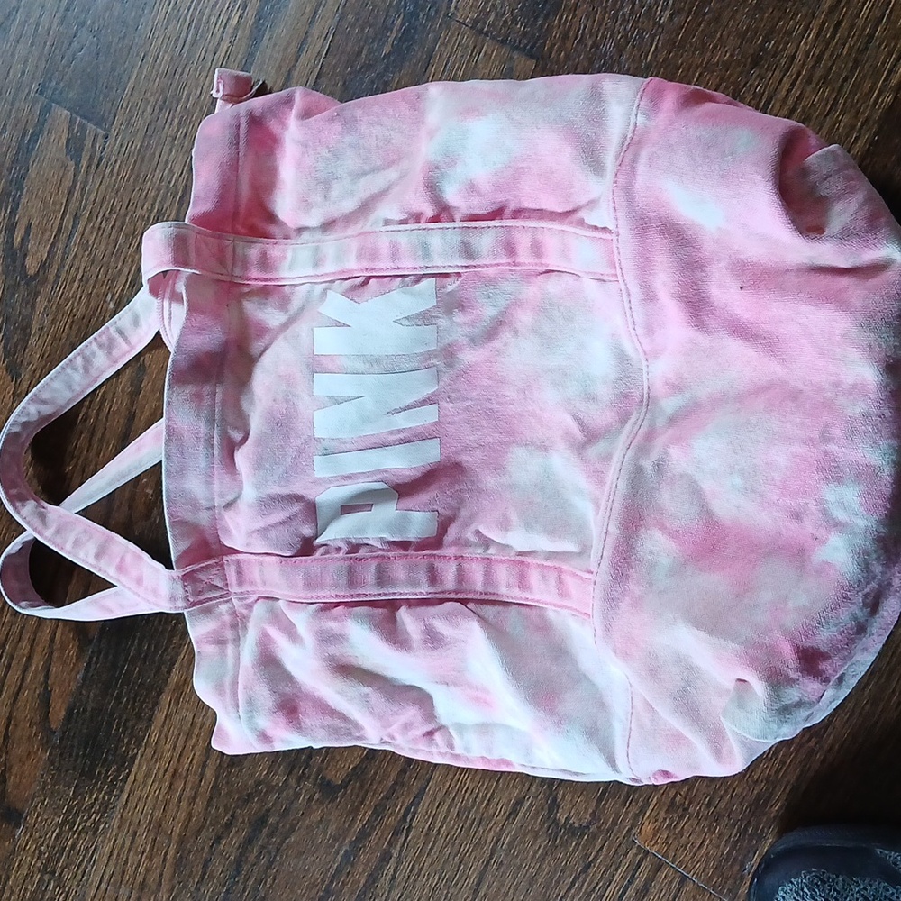 Tote bag by pink  color pink